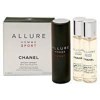 Chanel Allure Homme Sport Travel Spray and Two Refills