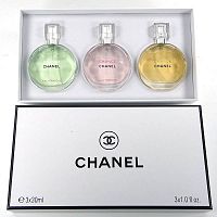 Парфюмерный набор Chanel Chance Eau de Toilette/Chance Eau Tendre/Chance Eau Fraiche 3x30 ml оптом в Санкт-Петербург 